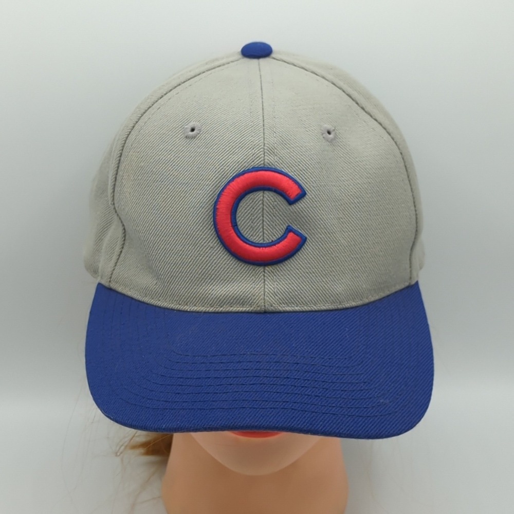 Chicago Cubs Hat Cap Sports Specialties Adjustable Strap Grey Red Blue MLB